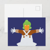 Oompa Loompa wapt uit Briefkaart (Voorkant / Achterkant)