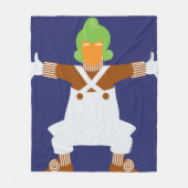 Oompa Loompa wapt uit Fleece Deken (Voorkant)