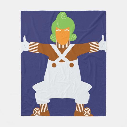 Oompa Loompa wapt uit Fleece Deken (Voorkant)