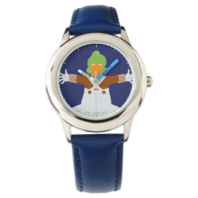 Oompa Loompa wapt uit Horloge (Voorkant)