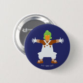 Oompa Loompa wapt uit Ronde Button 5,7 Cm (Voorkant /achterkant)