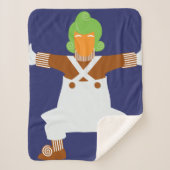 Oompa Loompa wapt uit Sherpa Deken (Voorkant)