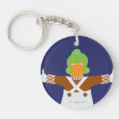 Oompa Loompa wapt uit Sleutelhanger (Voorkant)