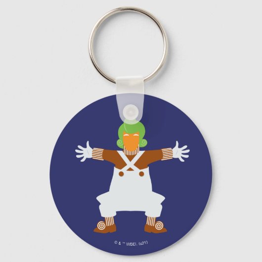 Oompa Loompa wapt uit Sleutelhanger (Voorkant)