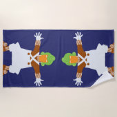 Oompa Loompa wapt uit Strandlaken (Voorkant)