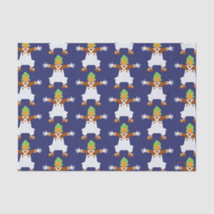 Oompa Loompa wapt uit Tissuepapier