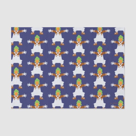 Oompa Loompa wapt uit Tissuepapier (Voorkant)