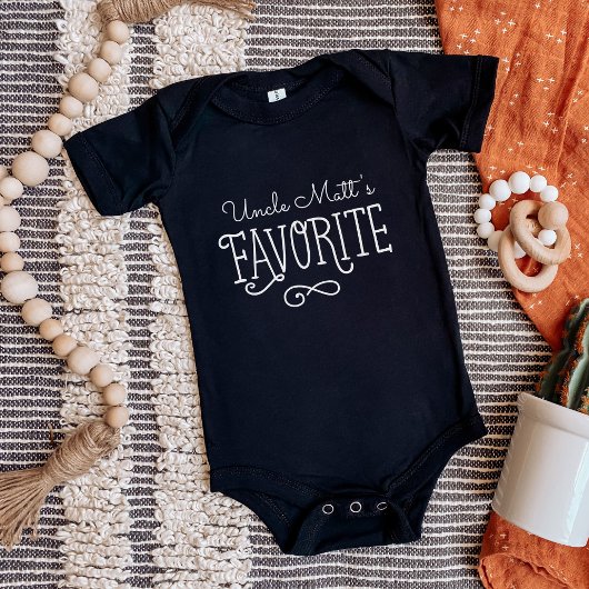 Oom's favoriete gepersonaliseerde Baby-T-shirt Romper