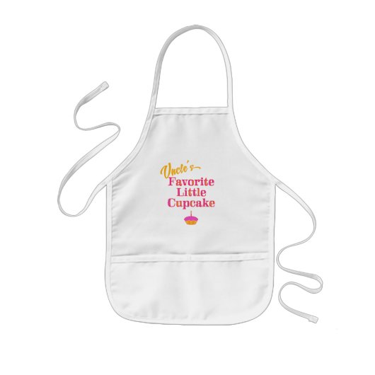 Oom's favoriete kleine cupcake kinder schort (Voorkant)