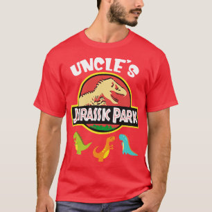 Ooms Jurassk Deel Gelukkige Vader Ouder Juli 4th D T-shirt