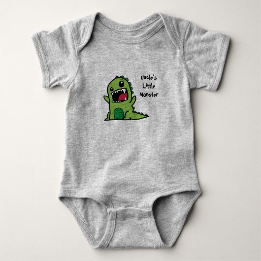 Oom's kleine monster Baby Vest Romper (Voorkant)