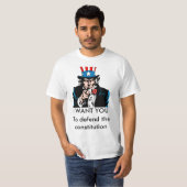 OomSam_2, IK WIL DAT U de grondwet verdedigt T-shirt (Voorkant volledig)
