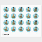 Oona en de Schildpad Ronde Sticker (Vel)