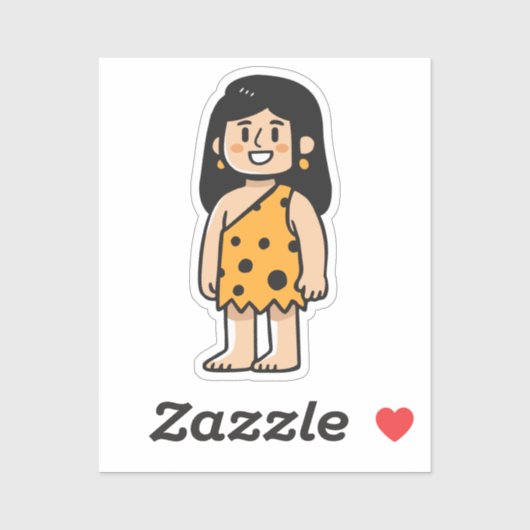 Oona holenvrouw sticker (Vel)