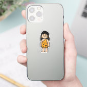Oona holenvrouw sticker (Telefoon)