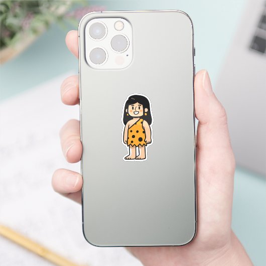 Oona holenvrouw sticker (Telefoon)