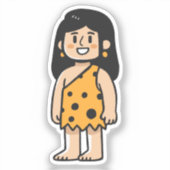 Oona holenvrouw sticker (Voorkant)