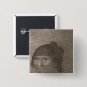Oonalashka, Alaska Vierkante Button 5,1 Cm (Voorkant /achterkant)
