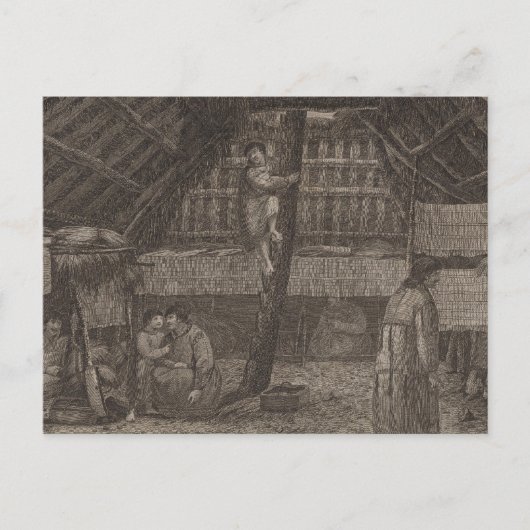 Oonalashka house, Alaska Briefkaart (Voorkant)