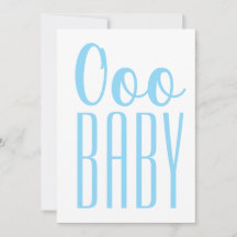 Ooo BABY Verjaardagsfeestje Minimalistische Blauwe