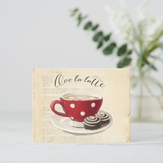 Ooo La Latte Briefkaart (Staand voorkant)