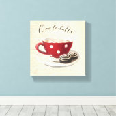 Ooo La Latte Canvas Afdruk (Insitu (Houten vloer))