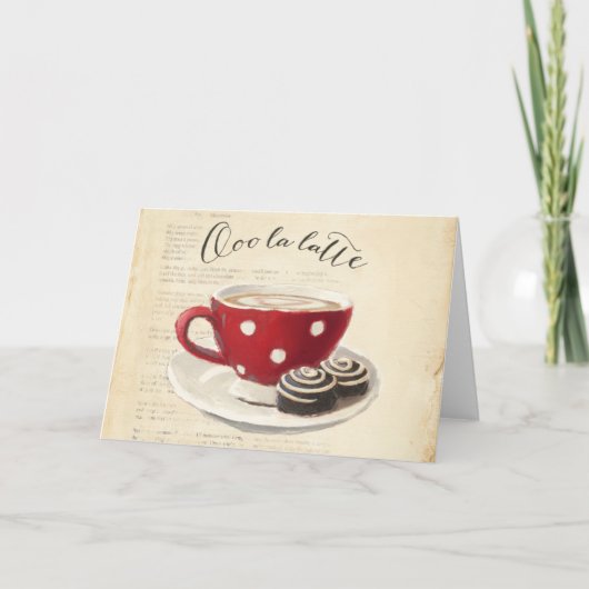 Ooo La Latte Feestdagen Kaart (Voorkant)