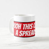 Oooh! Dit vereist een spreadsheet Koffiemok (Voorkant links)