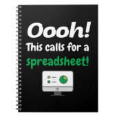 Oooh! Dit vereist een spreadsheet Notitieboek (Voorkant)