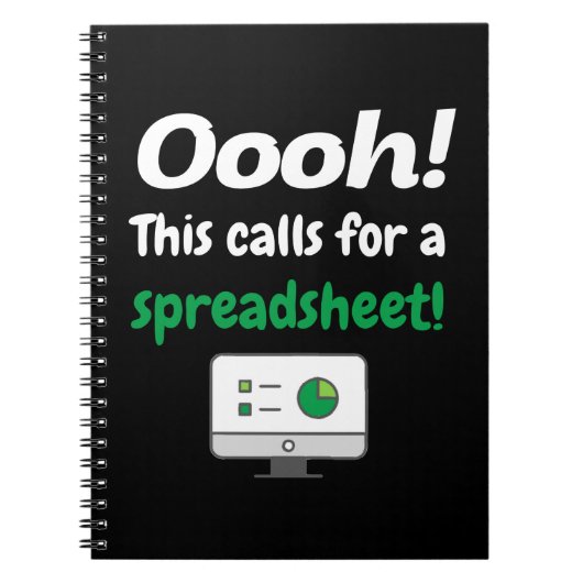 Oooh! Dit vereist een spreadsheet Notitieboek (Voorkant)