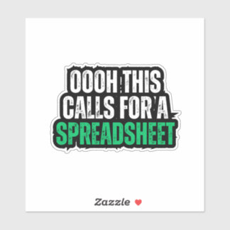 Oooh! Dit vereist een spreadsheet Sticker