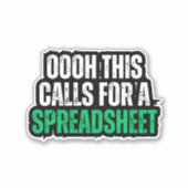Oooh! Dit vereist een spreadsheet Sticker (Voorkant)