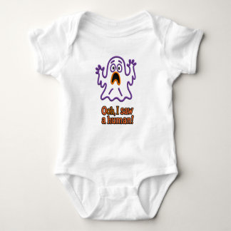 Oooh, I Saw a Human! – Funny Ghost Halloween Romper