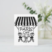 Oooh La La Paris Cafe Briefkaart (Staand voorkant)