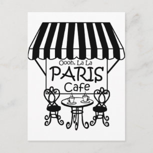 Oooh La La Paris Cafe Briefkaart
