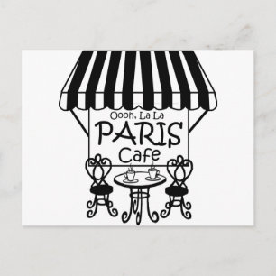 Oooh La La Paris Cafe Briefkaart