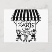 Oooh La La Paris Cafe Briefkaart (Voorkant)