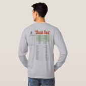 Oooh Yea Ski team - Membergiroster T-shirt (Achterkant volledig)