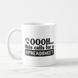 OOOOH...Dit vraagt om spreadsheet, de kool account Koffiemok