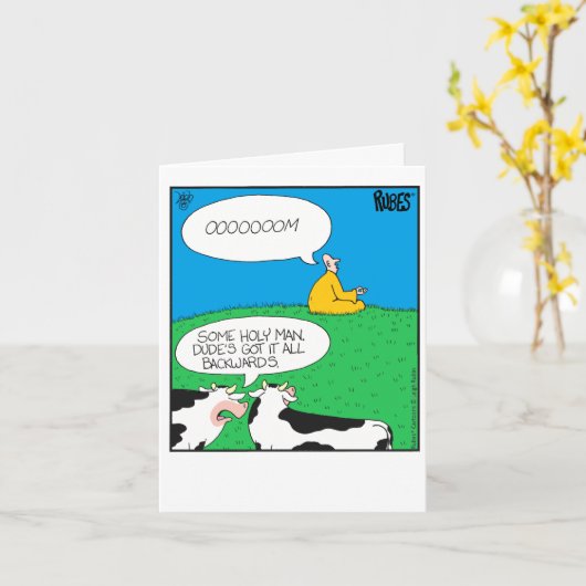 Oooomazing verjaardag! kaart (Gele Bloem)