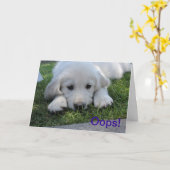 Oops, ben ik Droevige verontschuldigingskaart Kaart (Gele Bloem)