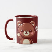 Oops Cute Teddy Bear – Kawaii Mug Design Mok (Links)