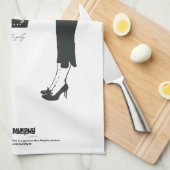 Oops! Did I buy champagne instead of milk again..? Theedoek (Quarter Fold)