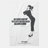 Oops! Did I buy champagne instead of milk again..? Theedoek (Verticaal)