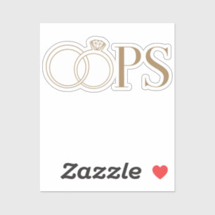 OOPS! Echtscheidingsfeest Sticker