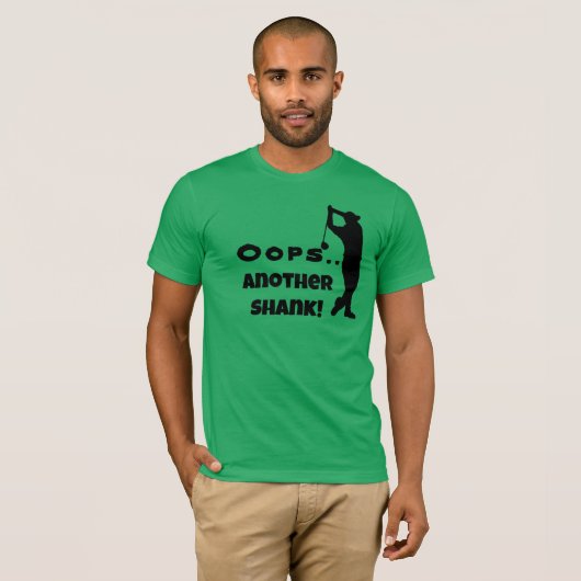  OOPS, een ander Shank T-shirt, Funny Golf T-shirt (Voorkant volledig)