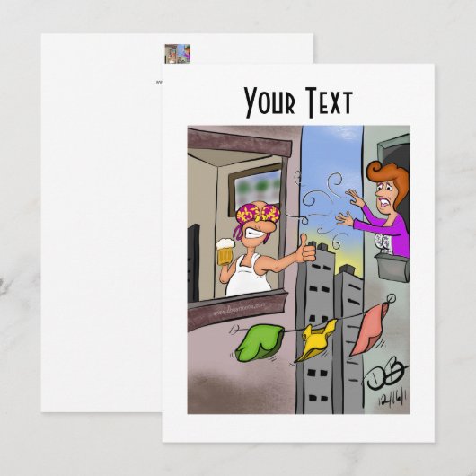 Oops Flat Note Card Notitiekaartje (Voorkant / Achterkant)