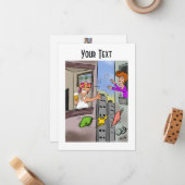 Oops Flat Note Card Notitiekaartje (Voorkant / Achterkant in situ)