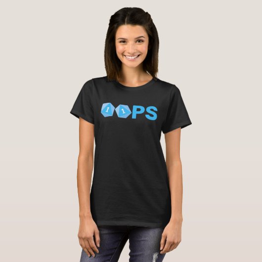 Oops Gaming Dice T-shirt voor dames (Voorkant volledig)