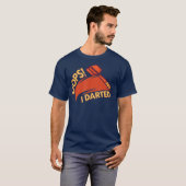 Oops I Darted - Funny Darts Player Dart Arrow T-shirt (Voorkant volledig)